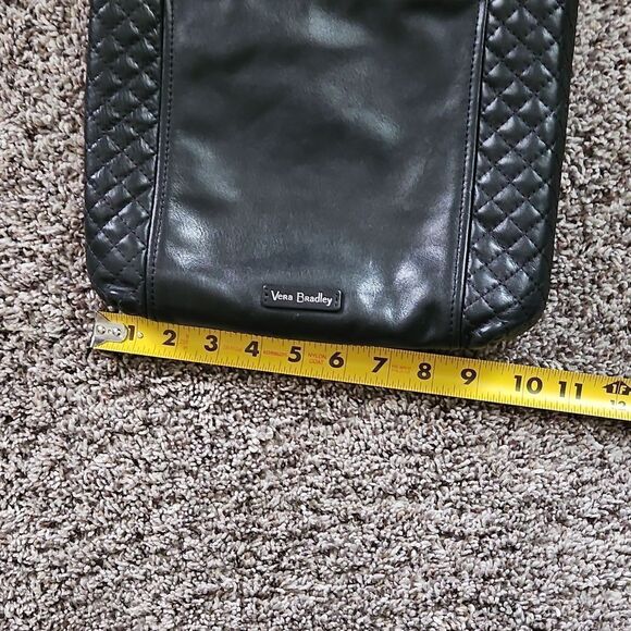 Vera Bradley Black Leather Crossbody Bag - Picture 11 of 12